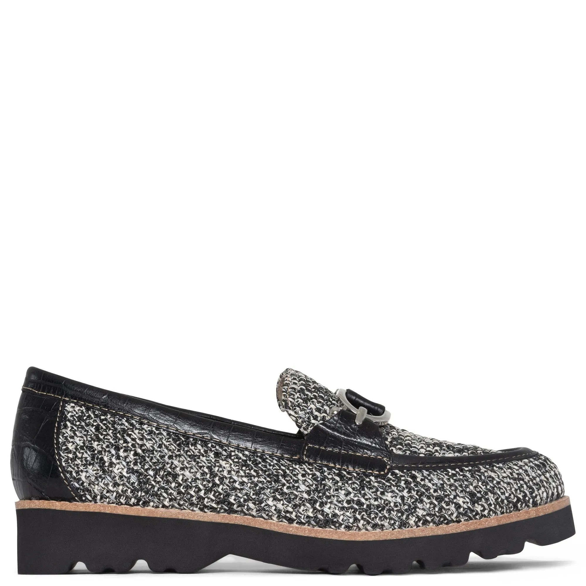Outlet Donald Pliner CLIO Black White Raffia
