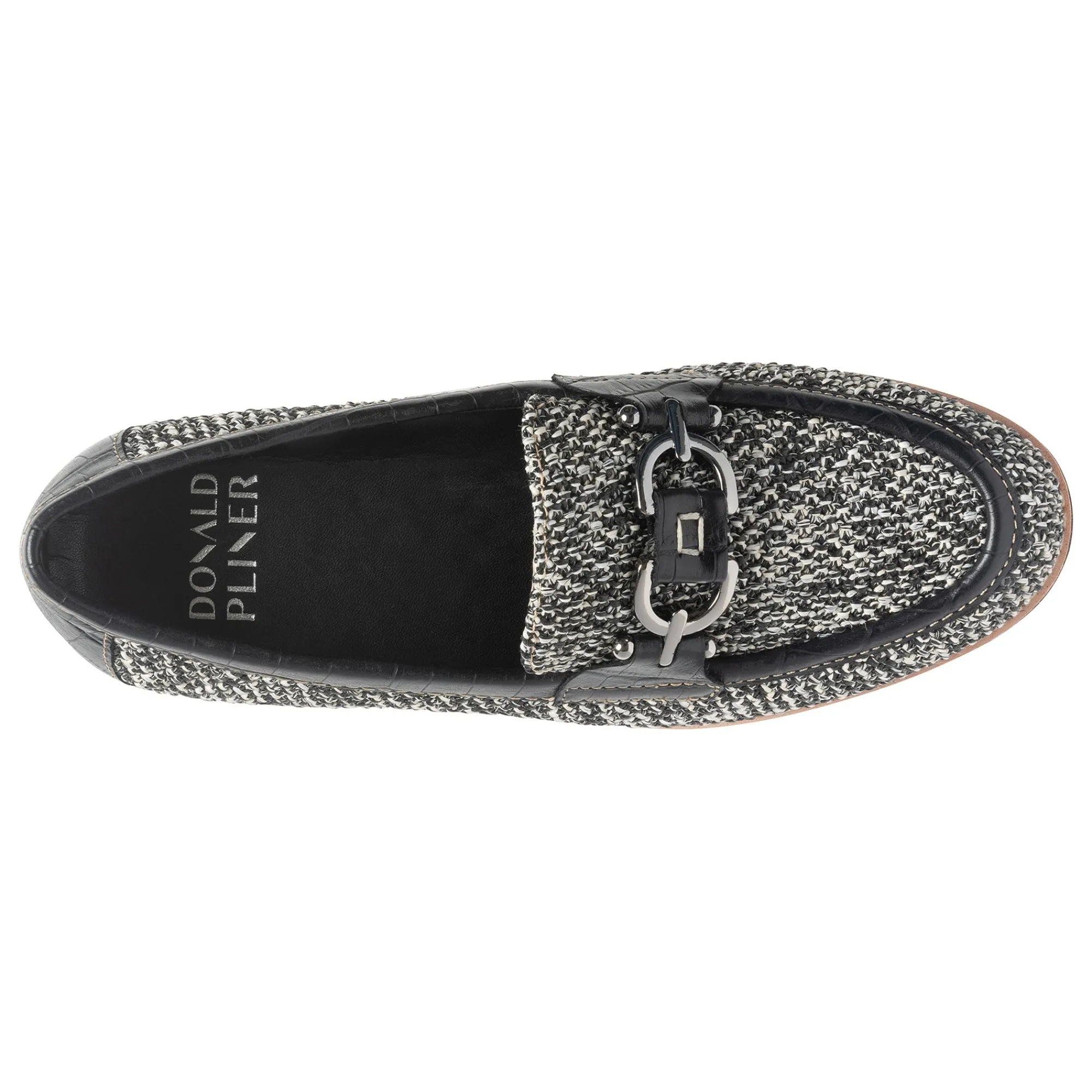 Outlet Donald Pliner CLIO Black White Raffia