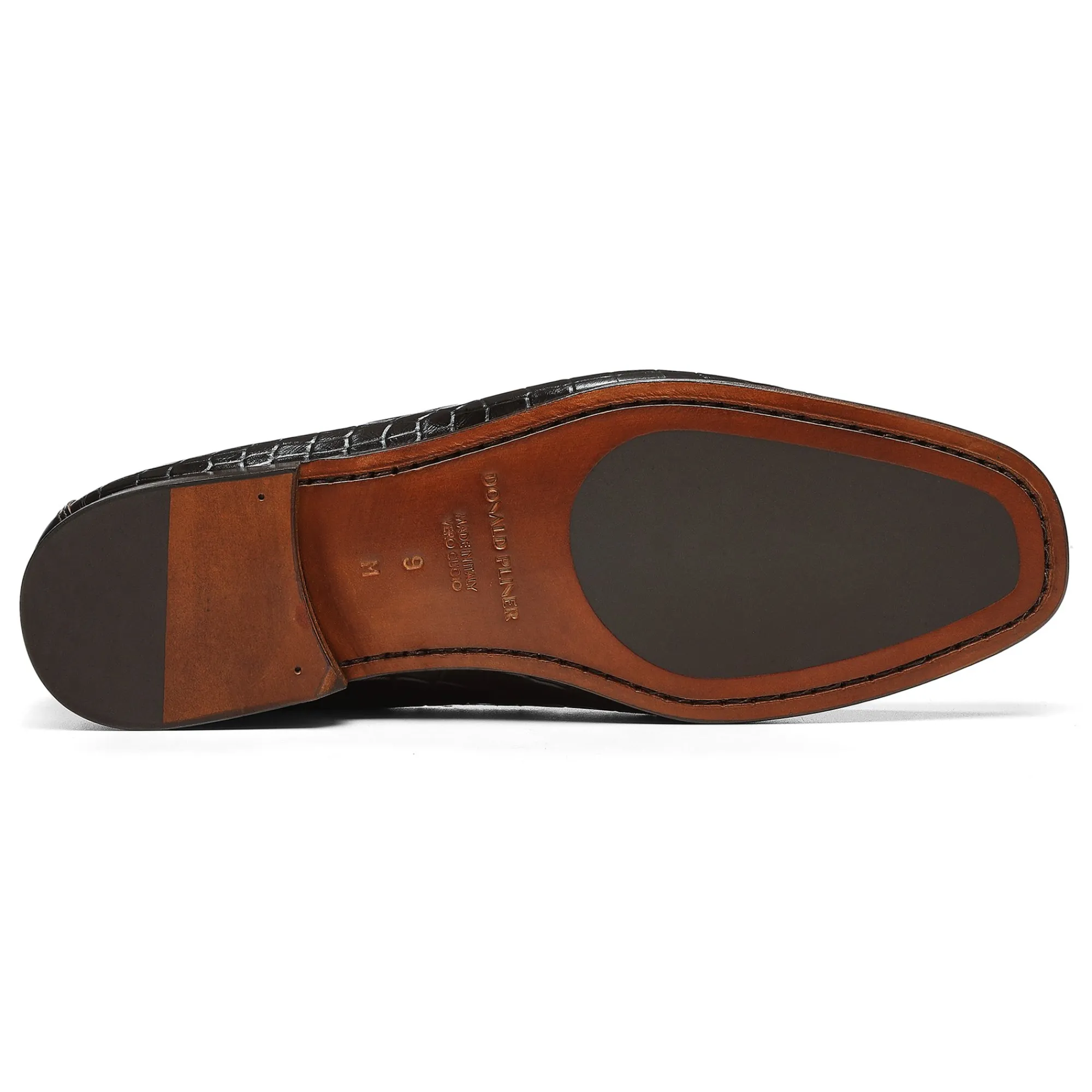 Donald Pliner DACIO Dark Brown Croco