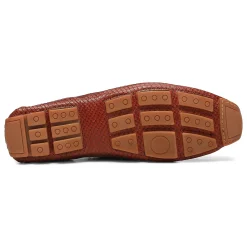 New Donald Pliner DACIO DRIVER Cognac Snake