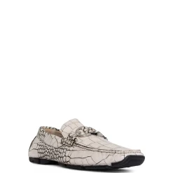 New Donald Pliner DACIO DRIVER Grey Croco