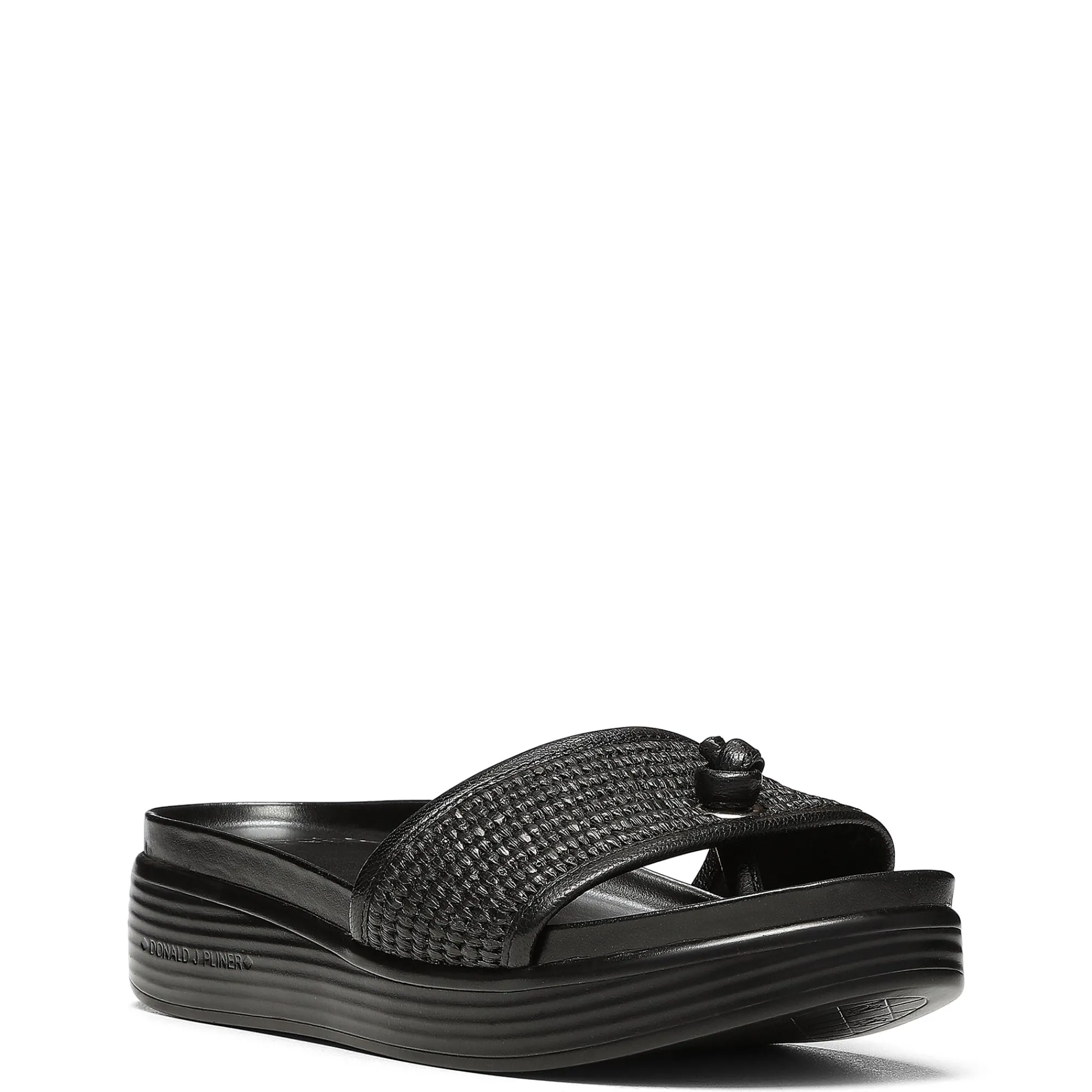 New Donald Pliner FARRAH Black Raffia