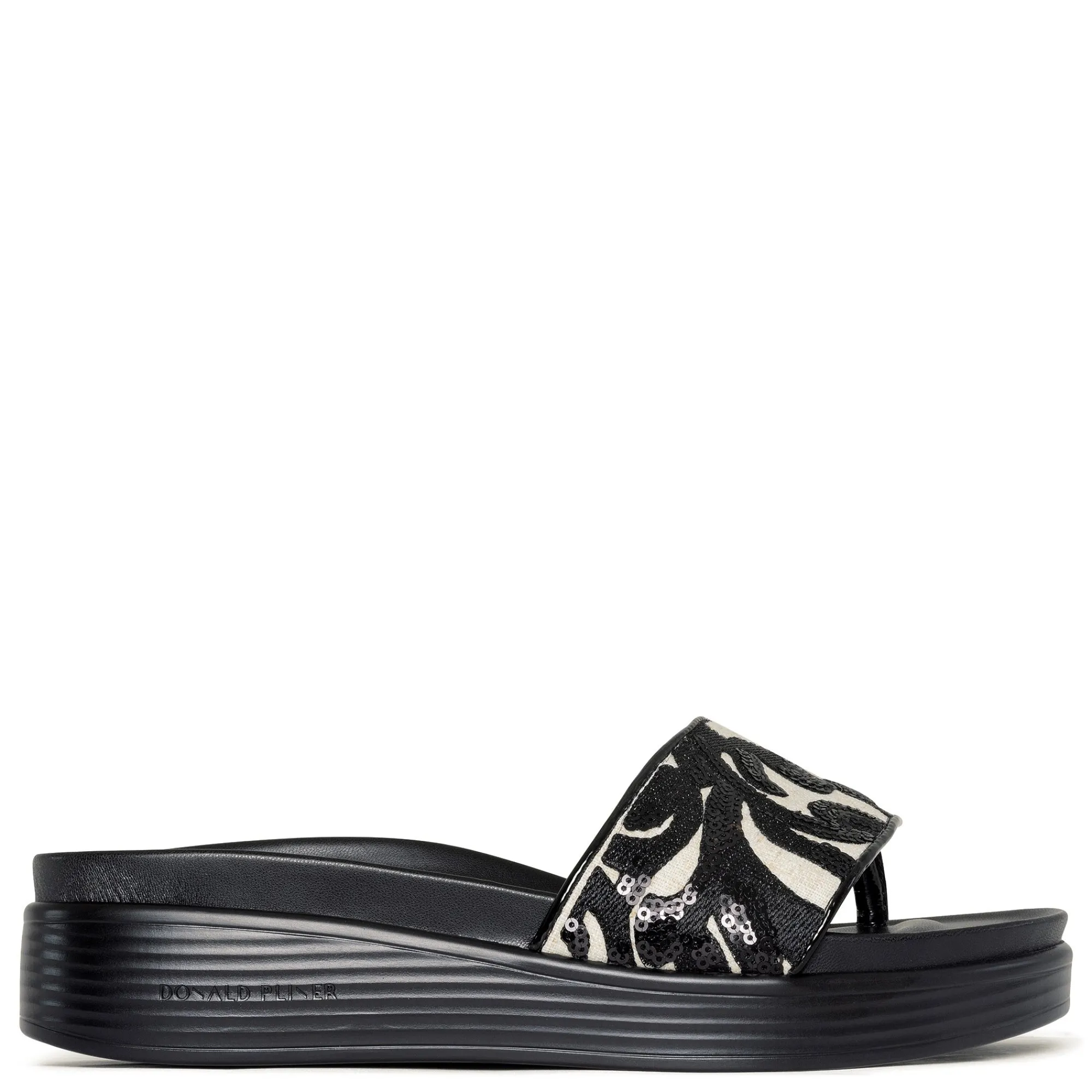 Discount Donald Pliner FIFI Natural Black Brocade