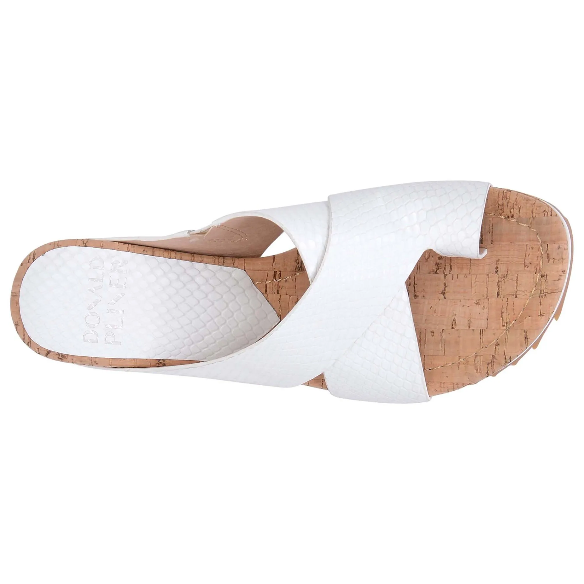 Best Donald Pliner SISU MED WEDGE White / Cork