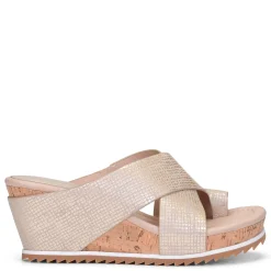 Best Donald Pliner SISU MED WEDGE Platino / Cork