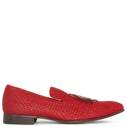 Donald Pliner SPENCER Red Raffia