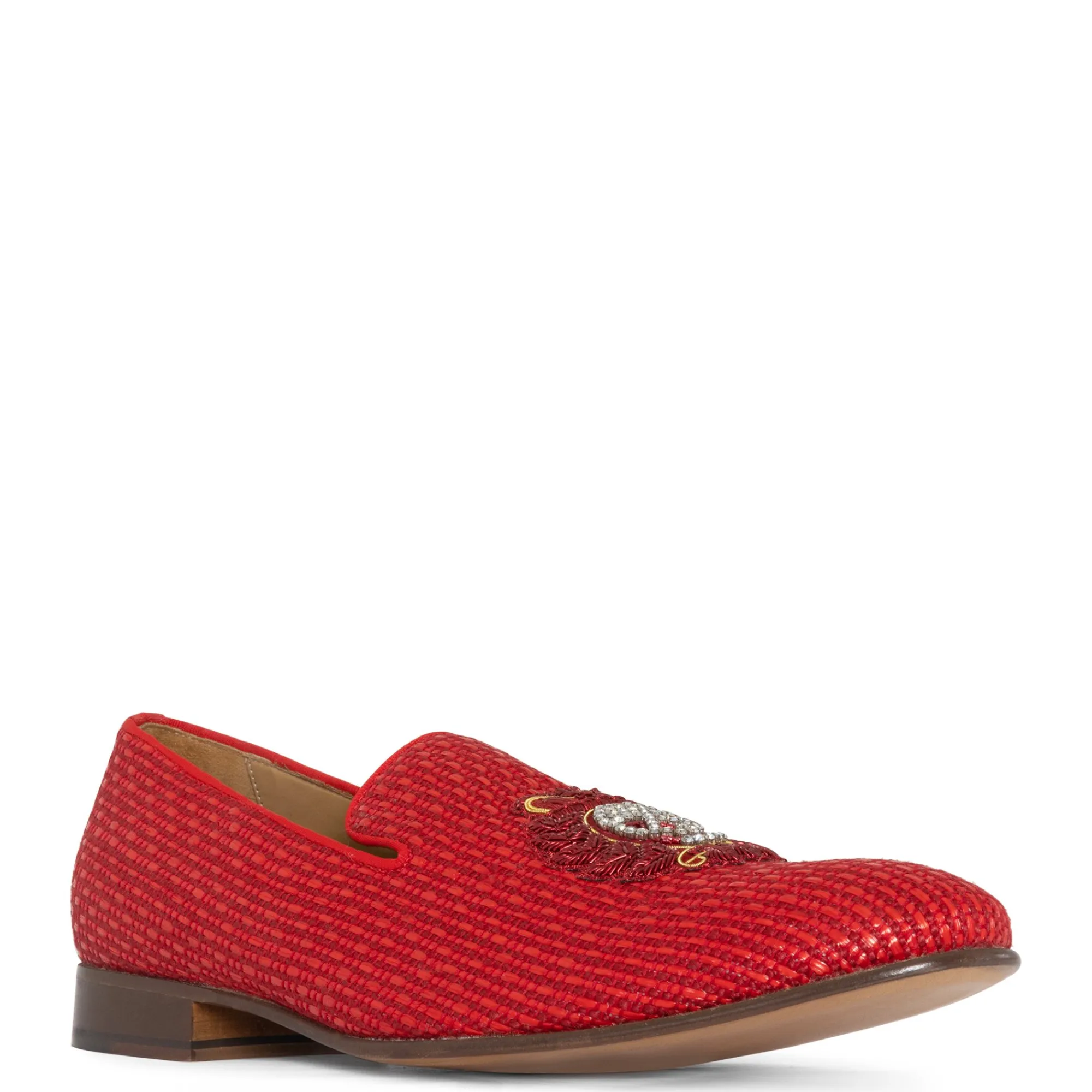 Donald Pliner SPENCER Red Raffia