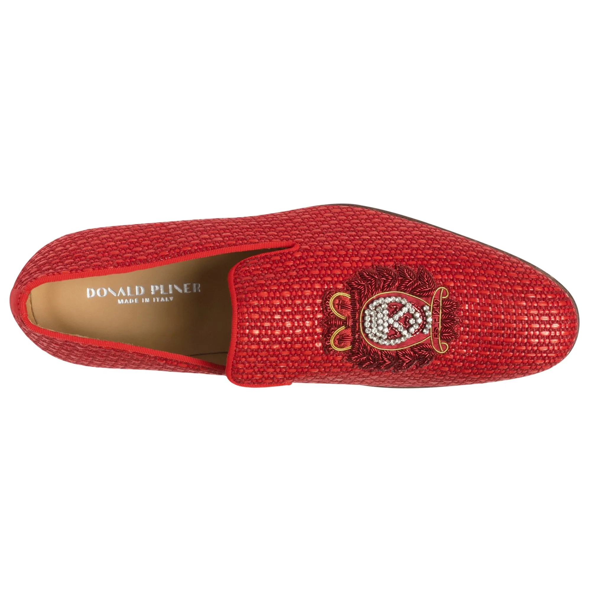 Donald Pliner SPENCER Red Raffia